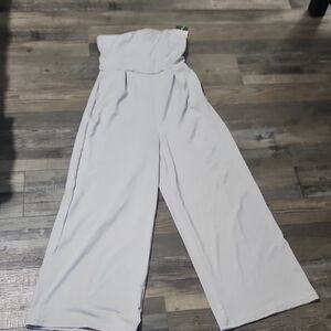HALARA Strapless Wide-Leg Jumpsuit in Light Lavender